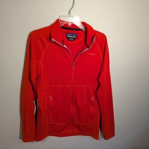 Patagonia Men's M Orange R1 Fleece Full Zip